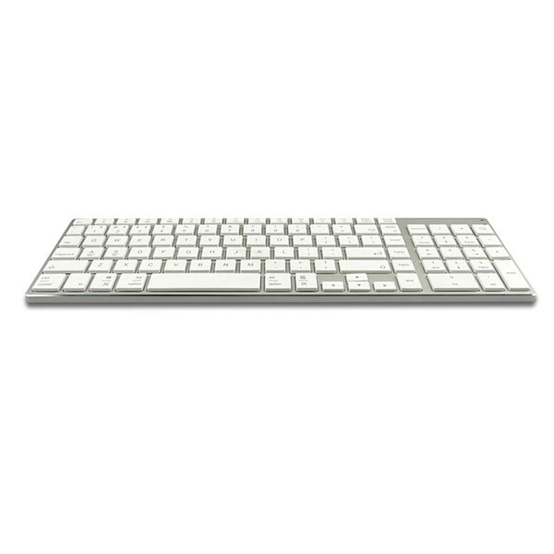 Hot selling universal Multi-Device Rechargeable Blue-tooth 5.0 scissor keyboard Aluminium alloy ultra slim wireless keyboard