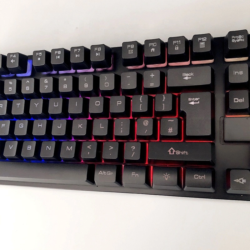 Hot selling wired backlight Gaming Mechanical 104/105 Keys UK Spain US Russian layout gaming keyboard KBL-003J