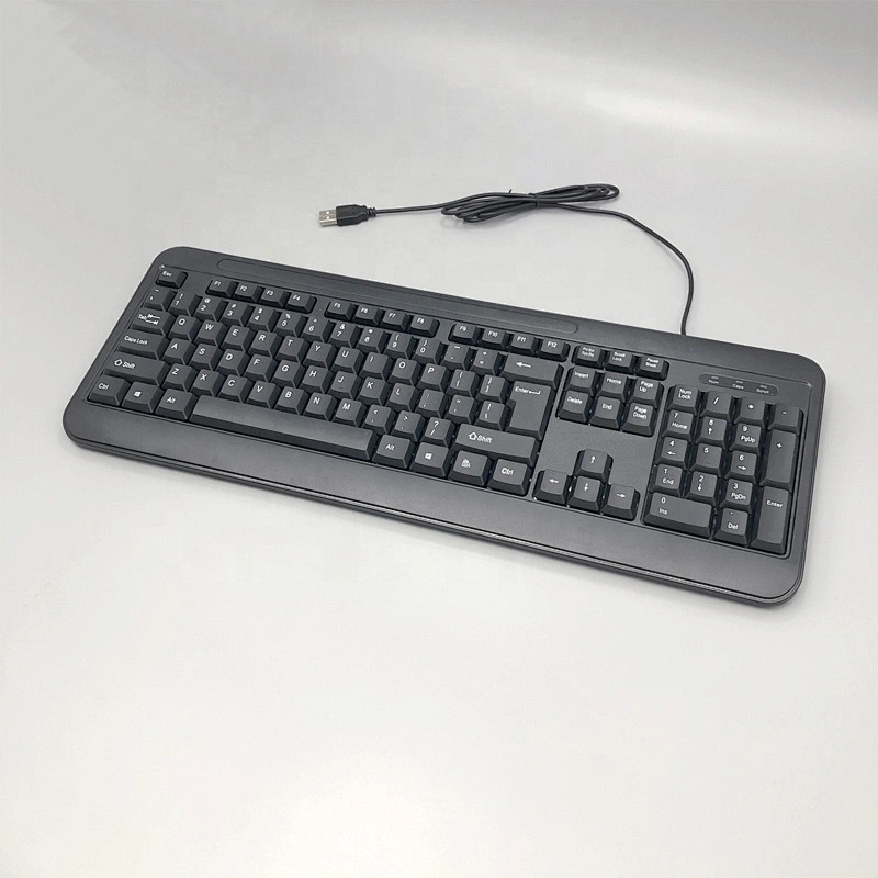Big Standard classic waterproof 104/105 keys wired USB keyboard for desktop laptop office
