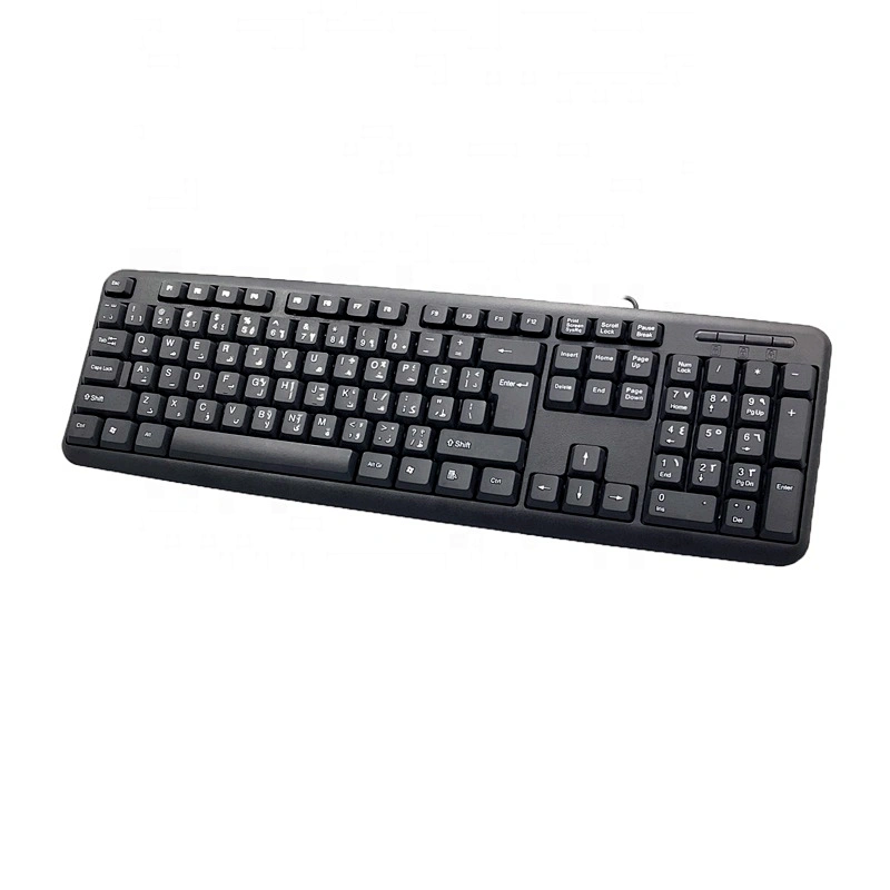 Cheap basic hot selling good quality USB wired keyboard for home office business K-308C