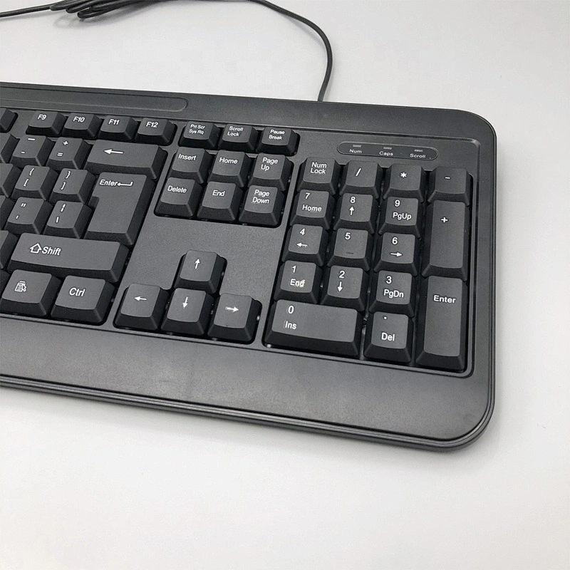 Big Standard classic waterproof 104/105 keys wired USB keyboard for desktop laptop office