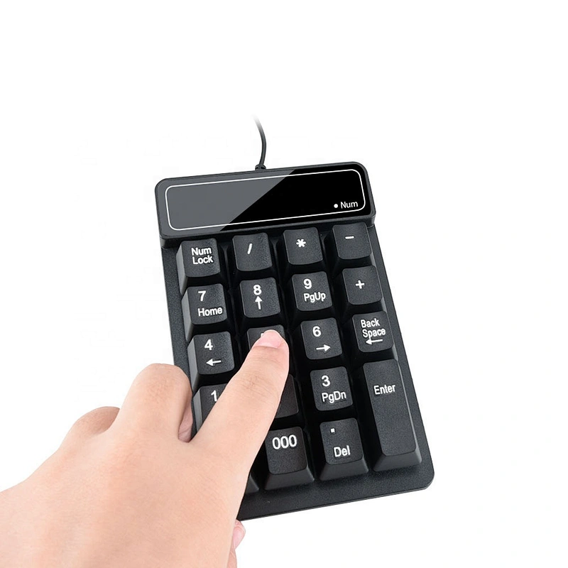 New hot selling mini numeric keyboard Ergonomic standard Waterproof numeric keyboard for office desktop laptop