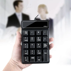 New hot selling mini numeric keyboard Ergonomic standard Waterproof numeric keyboard for office desktop laptop