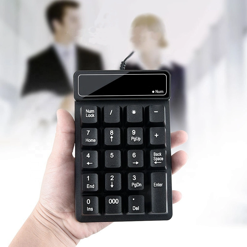 New hot selling mini numeric keyboard Ergonomic standard Waterproof numeric keyboard for office desktop laptop