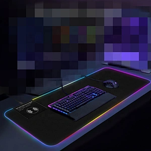 Best Selling Cool Big size gaming RGB Light Mouse Pad with Fast 10W Wireless Charger GMS-X10