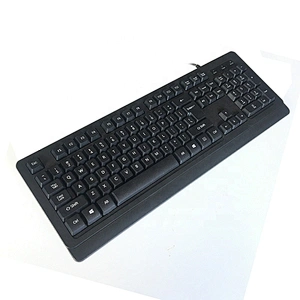 High quality ABS customized big computer office wired USB keyboard with palm rest K-111