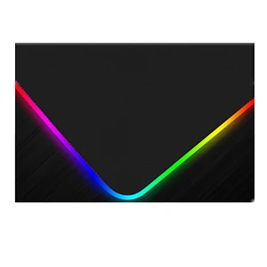 Premium-Textured RGB backlit mouse pad with Stitched Edge popular 14 kinds of lighting Non-Slip Rubber Base Mouse mat GMS-X3