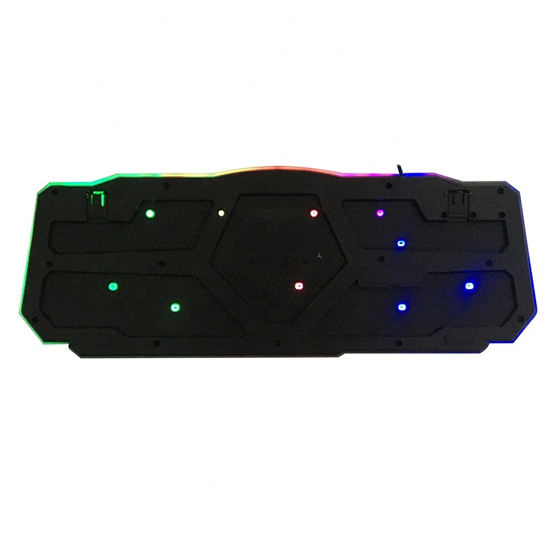 New competitive USB gaming multimedia keyboard with mixture 3color led light for professional gamer