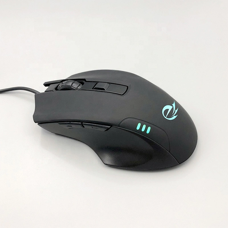 6 button USB gaming optical 3600 dpi led glowing big new latest PC computer mouse GM-015F