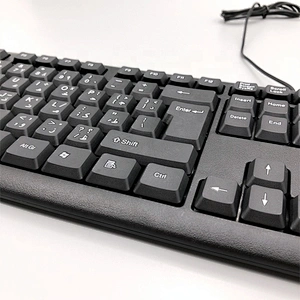 Cheap basic hot selling good quality USB wired keyboard for home office business K-308C