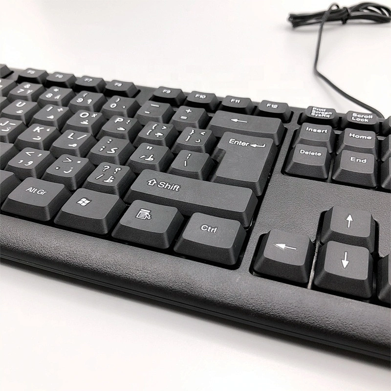 Cheap basic hot selling good quality USB wired keyboard for home office business K-308C