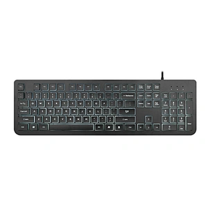 Slim chocolate computer LED backlight Wired Office Keyboard KB-2012G