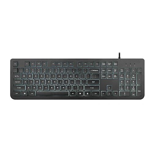 Slim chocolate computer LED backlight Wired Office Keyboard KB-2012G