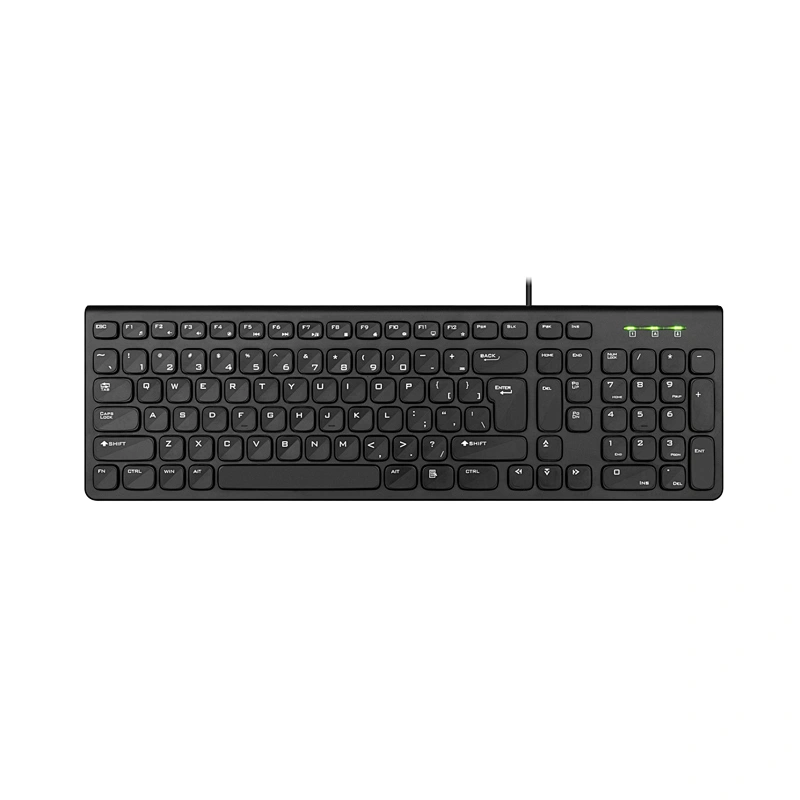 Classic standard 104 keys slim computer Wired Office Keyboard with multimedia function KB-2013