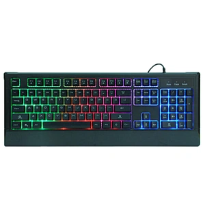 Customised 7 colors mixture backlit Multimedia wired rainbow gaming Keyboard OEM  Q2G