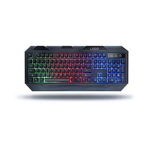 Multimedia keys backlit Wired LED lighting Professional gaming Keyboard OEM for desktop Q5G
