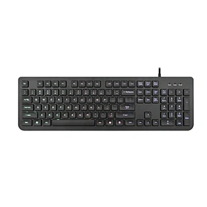 High quality ergonomic customised LED backlit wired rainbow chocolate Keyboard OEM KB-2011G