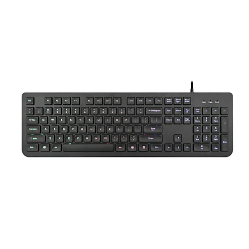 High quality ergonomic customised LED backlit wired rainbow chocolate Keyboard OEM KB-2011G