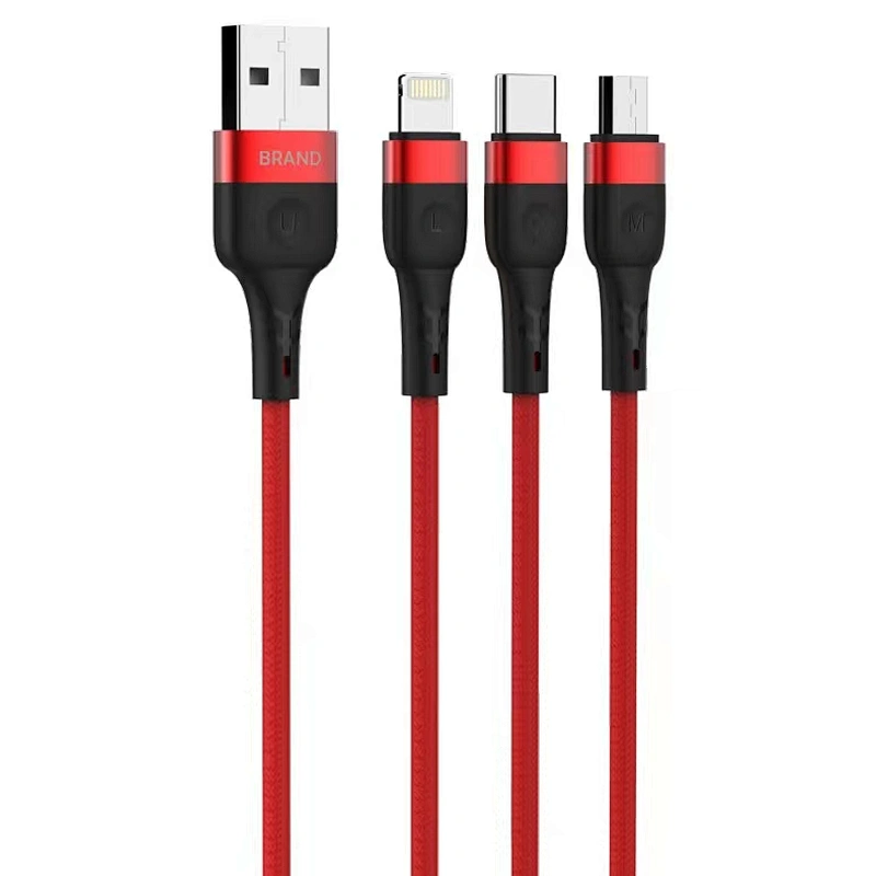 Standard USB Data Cable Series USB A-Micro/USB A-Type C/USB A-Lightning KT-022