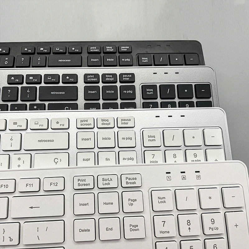 Single hot selling Fashion 2.4G wireless keyboard with New design keys