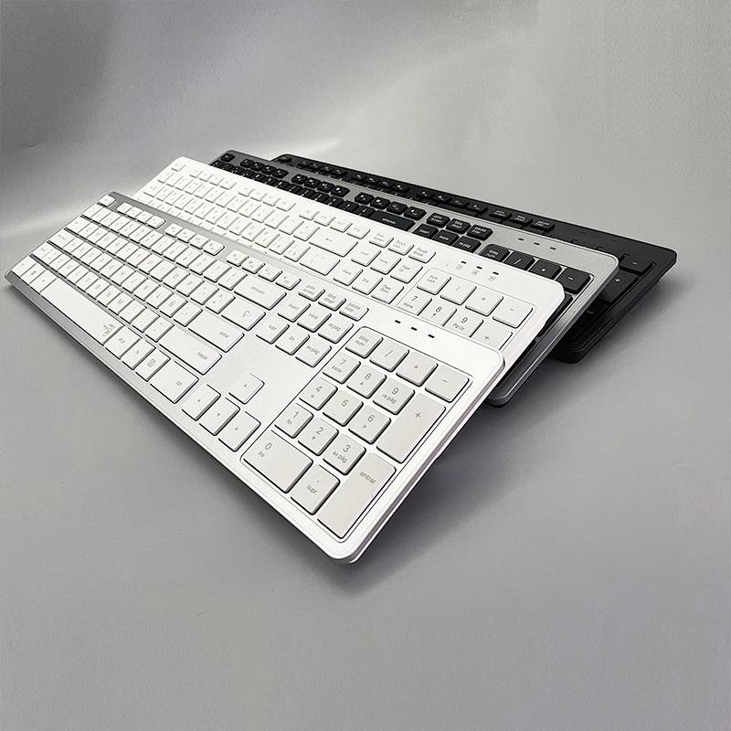 Single hot selling Fashion 2.4G wireless keyboard with New design keys