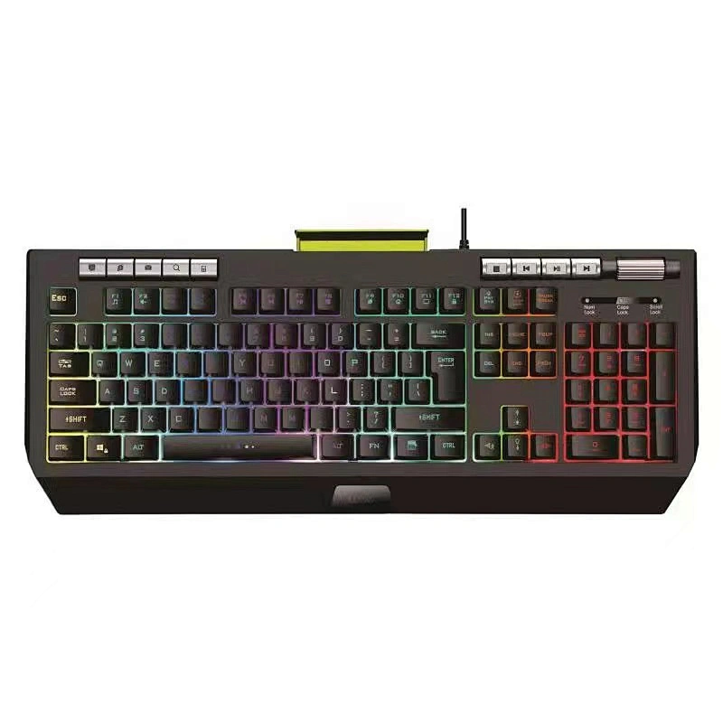 big gaming LED backlit keyboard with multimedia keys PC