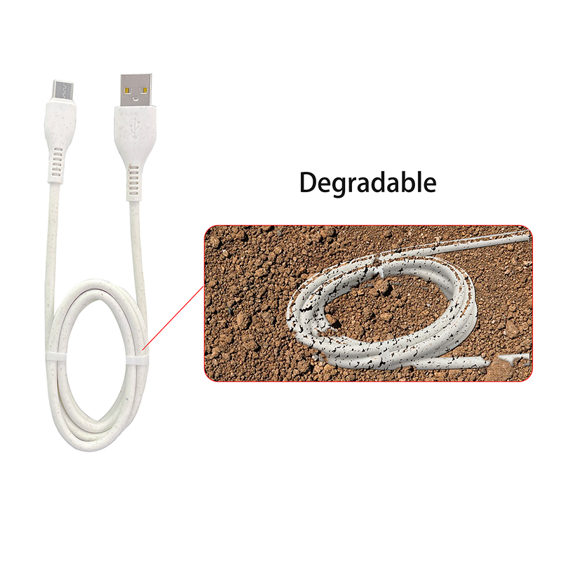 Degradable hot selling charging cable durable cable data transfer cable for iphone Type-c