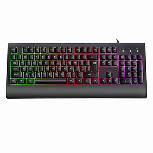 high quality USB gaming  with mixture 3 color led light 104/105 keys keyboard for PC gamer