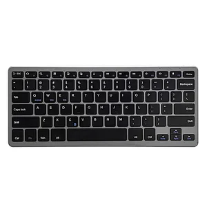 2022 new high quality wireless slim mini Portable Rechargeable dual mode BT Wireless Scissor multimedia office Keyboard BT-305