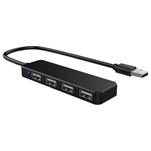 high quality durable computer peripherals portable High-Speed office Ultra-Slim 4-Port USB 2.0 USB Hub ESC-221 for PC laptop