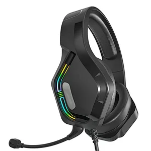 Private design gaming headset RGB lighting for professional gamer X60A with  Microphone