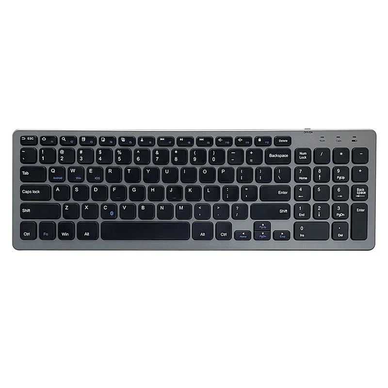 2022 Wireless slim mini Portable Rechargeable dual mode BT Wireless Scissor multimedia office Keyboard BT-158