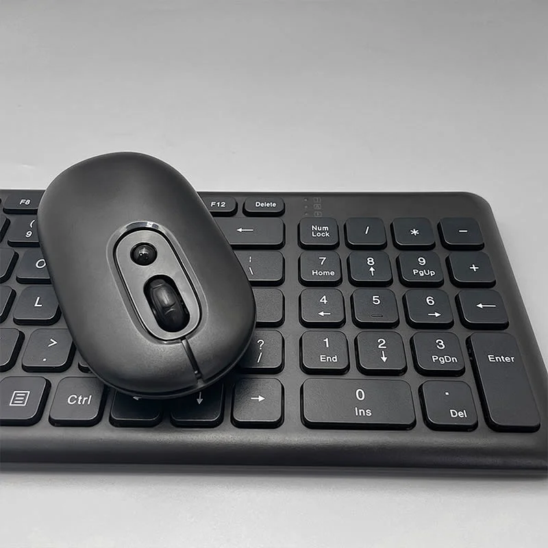 2022  latest  2.4 G   Wireless  mute soft touch flat keys keyboard and mouse combo for Office home computer KMSW-088U