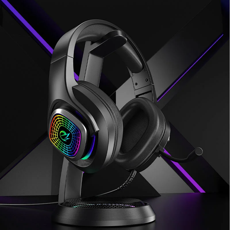 Headphones Wired Gaming headset RGB lighting Gamer Cool  for professional gamer office  S11