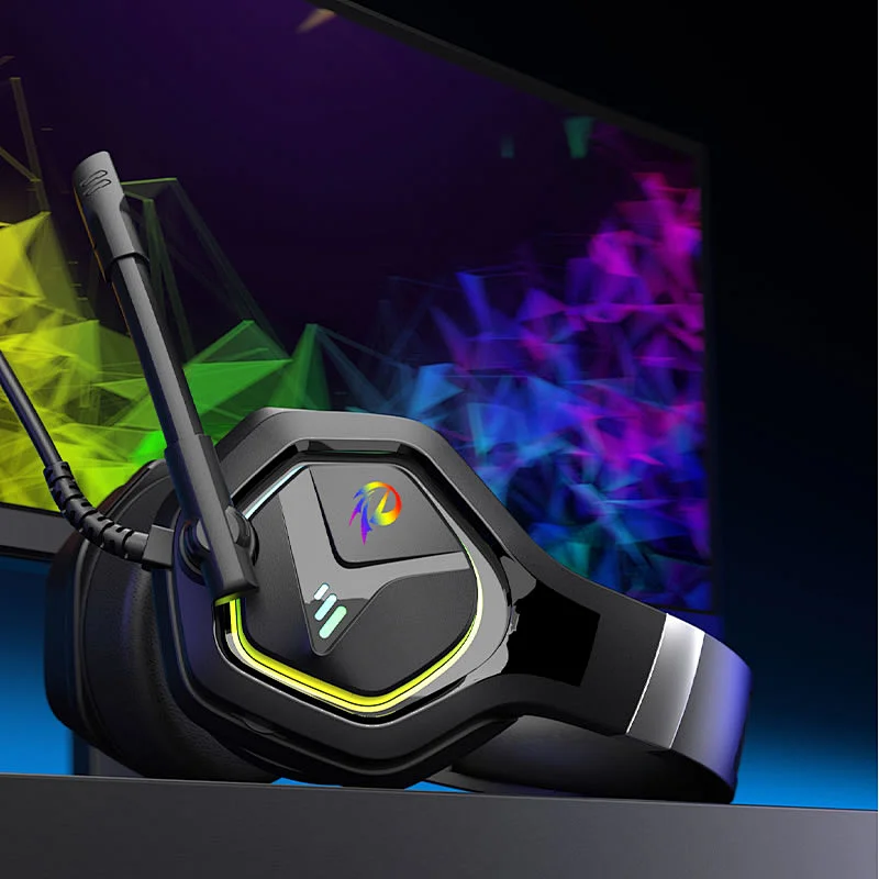 Wired Gaming Headphones Over Ear Game Headset Noise Canceling Earphone S5 With Microphone