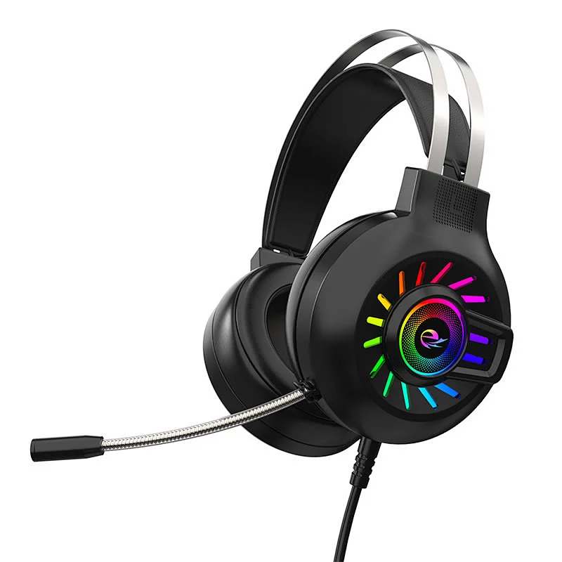 Wired Gaming headset PVC logo sticker RGB lighting Gamer Cool  for professional gamer M10