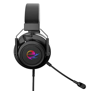2022 high quality wired USB comfortable noise canceling Gaming headphone S9 with LED Light and Microphone