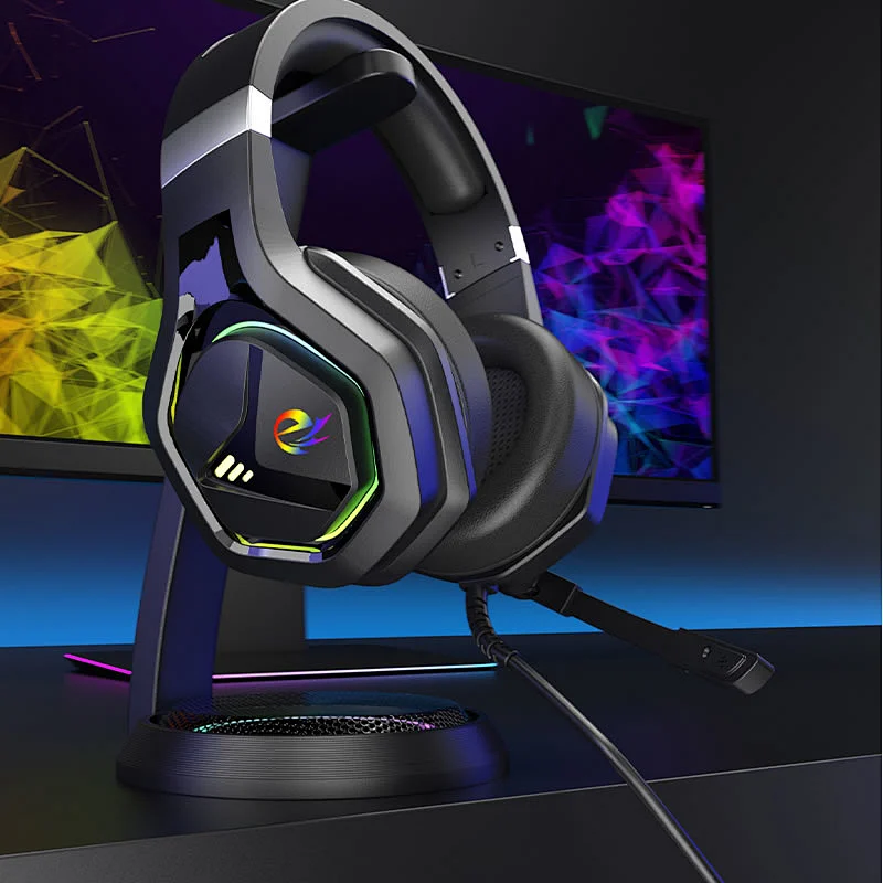 Wired Gaming Headphones Over Ear Game Headset Noise Canceling Earphone S5 With Microphone