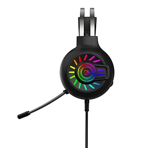 Wired Gaming headset PVC logo sticker RGB lighting Gamer Cool  for professional gamer M10