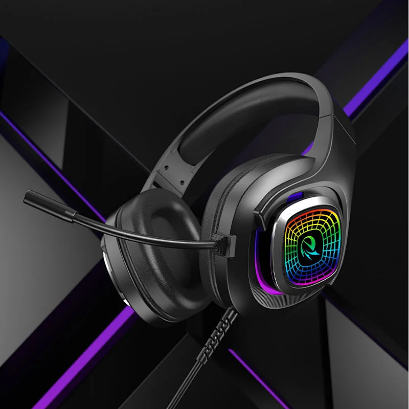 Headphones Wired Gaming headset RGB lighting Gamer Cool  for professional gamer office  S11