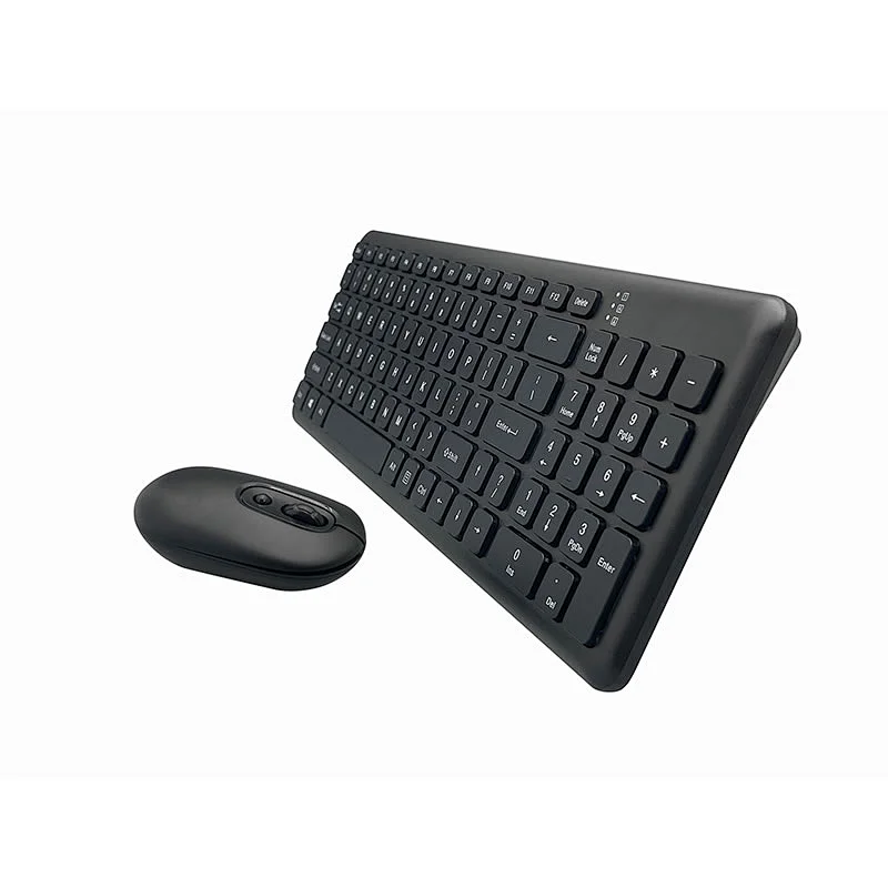 2022  latest  2.4 G   Wireless  mute soft touch flat keys keyboard and mouse combo for Office home computer KMSW-088U