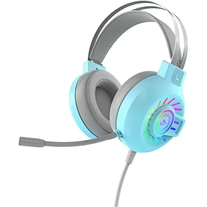 Wired Gaming headset PVC logo sticker RGB lighting Gamer Cool  for professional gamer M10