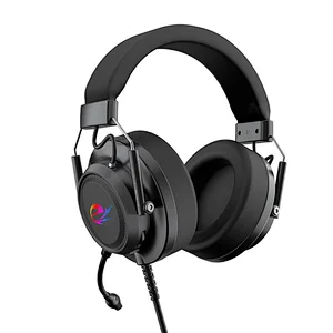 2022 high quality wired USB comfortable noise canceling Gaming headphone S9 with LED Light and Microphone