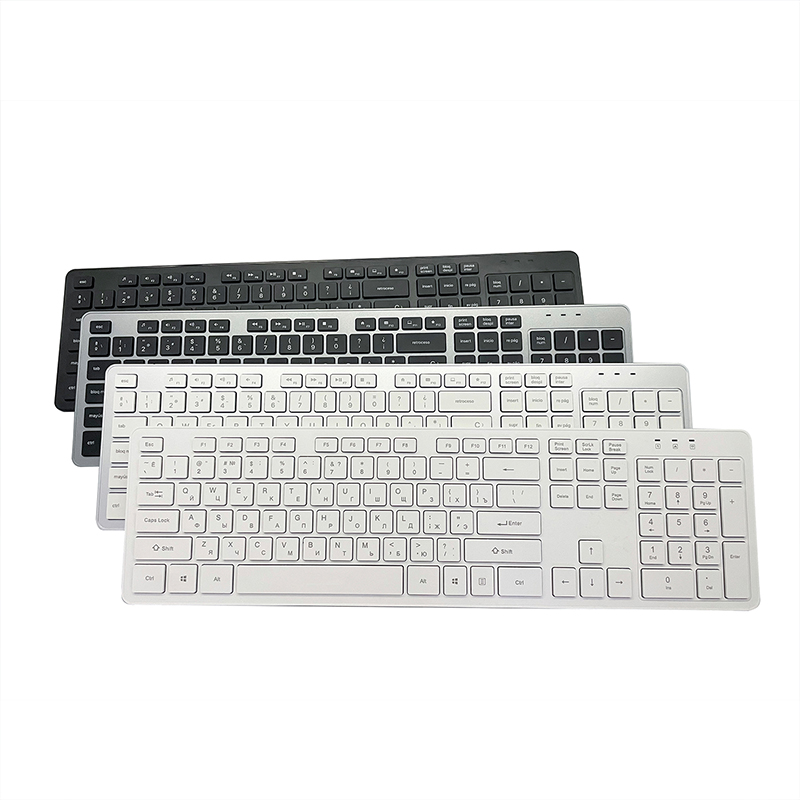 Single hot selling Fashion 2.4G wireless keyboard with New design keys