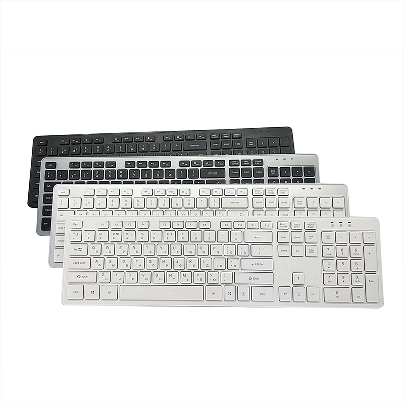 Single hot selling Fashion 2.4G wireless keyboard with New design keys