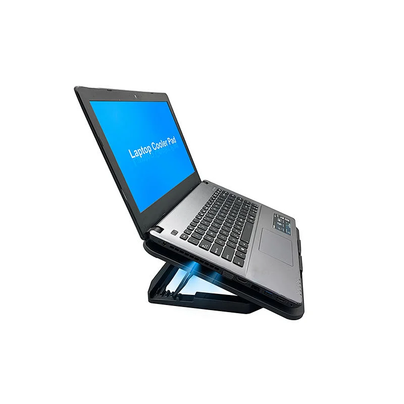 2022 new Super slim design ultra-quiet Cooling pad NCP-212 with Ergonomic design and double fan for notbook USB HUB