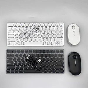 Latest  2.4 G  BT  Wireless  Type-c rechargeable  Scissor business keys keyboard and mouse combo KMSW-8100U