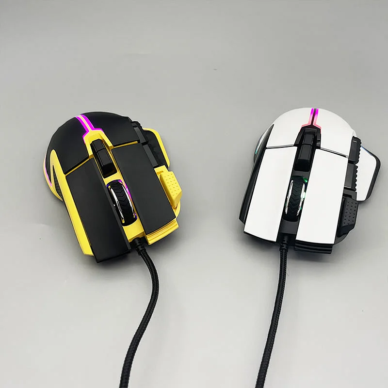 Wired USB Durable 8D  computer peripherals gaming optical Ergonomic mice  GM-182U with RGB backlight