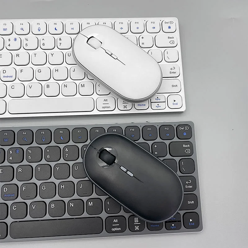 Latest  2.4 G  BT  Wireless  Type-c rechargeable  Scissor business keys keyboard and mouse combo KMSW-8100U