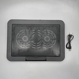 2022 new Super slim design ultra-quiet Cooling pad NCP-212 with Ergonomic design and double fan for notbook USB HUB
